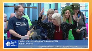 Watch tree activists break into song at Seattle City Council meeting