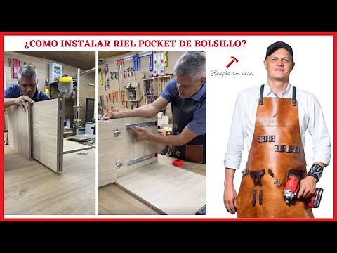 ¿Como instalar riel Pocket de bolsillo?