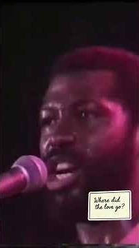 Teddy Pendergrass performing (where did all love go )good music good vibration