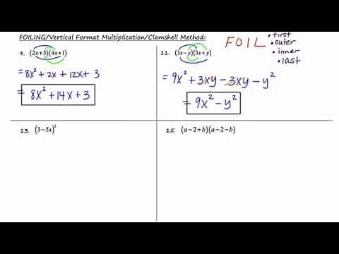 MathCamp321: Algebra 2 - Operations with Polynomials (part 1 of 2)