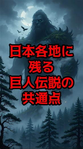 日本各地に残る巨人伝説の共通点