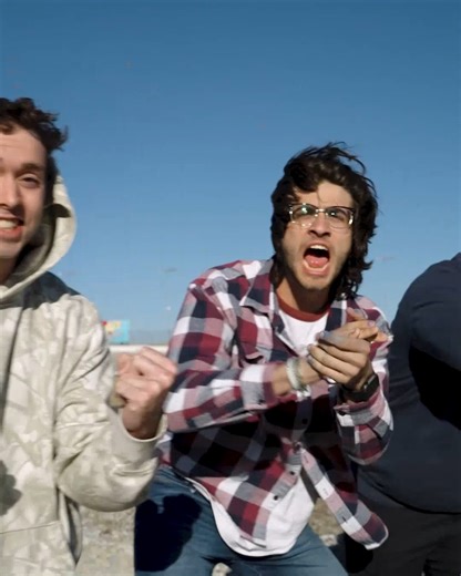 The ultimate 100-people rocket battle! Part 1 🚀😮 #dudeperfect #rocket #challenge | Dude Perfect