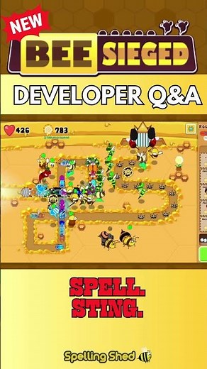 Join the Creator of Hit New Spelling Shed Game Bee Sieged