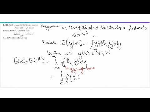 Finding Expected Value of function of a Continuous Random Variable | Practice Question