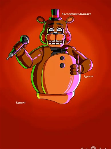 Drawing Toy Freddy from Five Nights at Freddy's 2