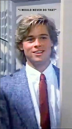 1987 BRAD PITT 😜 #movies #actor #80s #classictv #shorts #bradpitt
