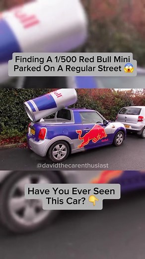 Spotting a Rare Red Bull Mini Cooper in the Wild