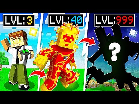 Unlocking ALL BEN 10 ALIENS in MINECRAFT (movie)