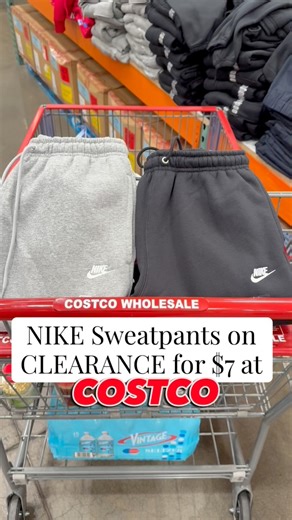 NIKE Sweatpants on Clearance at Costco for $7!! Spotted in NJ. Let me know if you see this amazing deal in your warehouse! #costco_empties #costcofinds #costco #clearance #clearancefinds #fblifestyleife | CostcoEmpties