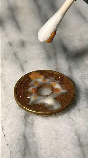 一般家庭にあるものでレアな5円玉をピカピカにする方法 コイン磨き 鏡面仕上げ #lifehacks #restoration