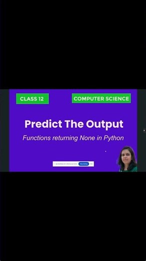 👉 Predict the Output 🤯 | Function Returning None in Python | #shorts Class 12 CS