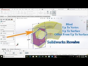 SolidWorks Features Revolve Command -- Tamil