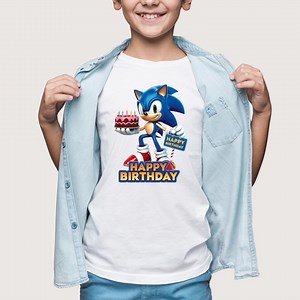 Sonic the Hedgehog Birthday PNG – Sonic Clipart for Cricut – Sonic Printable Design – Transparent & White Background PNG Bundle - Etsy
