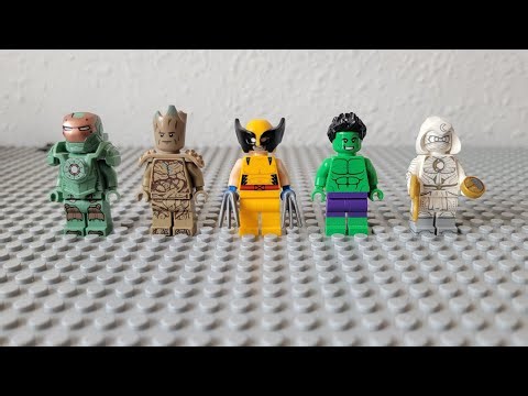 Lego Marvel Minifigure Build #lego #legominifigures #legobuild #marvel #legomarvel