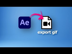 After Effects Export GIF with transparent background