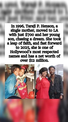 In 1996, Taraji P. Henson moved to LA with $700 and her young son #tarajiphenson #shortfeed #shorts
