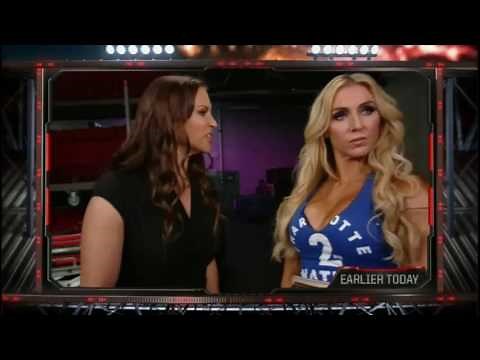 Stephanie McMahon & Charlotte Backstage