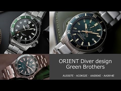 ORIENT Watch Diver design Green Brothers
