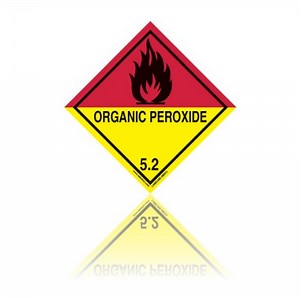 Class 5.2 Organic Peroxide Hazard Warning Diamond Label - Code M021