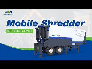 Mobile Shredder For Municipal Solid Waste