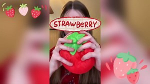 Squishy Squeeze Strawberry Giant Jumbo Big 7&4 Inch Slow Rising Stress Ball, Realistic Fruit Squeeze Toy for Relief, Adults Kids Sensory Fidget Strawberry Squishy Gifts Party Favor(RED+Pink)