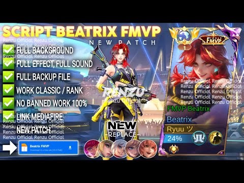 Script Skin Beatrix FMVP - Kelra No Password | Full Effect Voice | Patch Terbaru