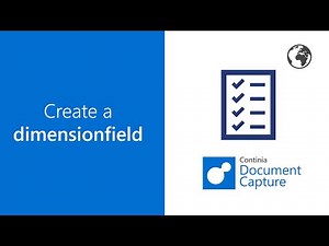 Create a dimensionfield