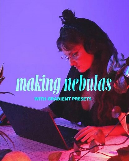 Tutorial: How to Make Nebulas in #Photoshop with Gradient Presets #shorts