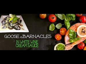 Goose Barnacles in White Wine Cream Sauce | Delicious Gooseneck Barnacles | Percebes