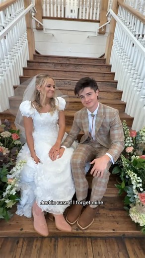 Brock and Boston Mikesell on Instagram: "So wild introducing Brock and Kesley as Mr. & Mrs. Mikesell haha 😂 #weddingvlog #weddingday #wedding #brockandkesley #utah"