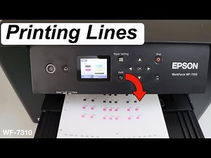 Epson WF 7310 Printing Lines (Vertical or Horizontal) Fix in 2 Steps !