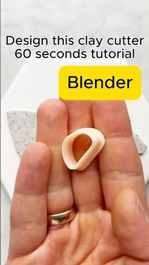 Make This Clay Cutter in Blender! 🧡 #blender #3dprinting #clayart #blendertutorial