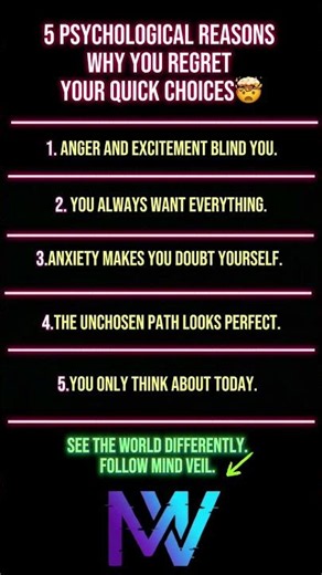 The 5 traps of fast decision making #shorts #tips #psychology
