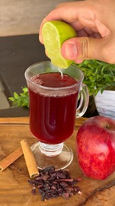 Mix apple with hibiscus flower. | Tavares good Tips