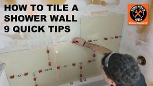 How to Tile a Shower Wall - Home Repair Tutor