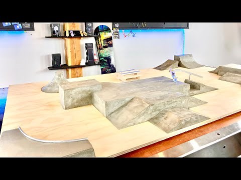 Making A Giant CONCRETE FINGERBOARD PARK!!