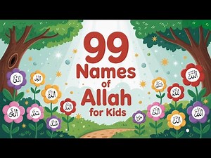 🌟 Learn the 99 Beautiful Names of Allah with Your Kids! 🌟 99 names of Allah in English -