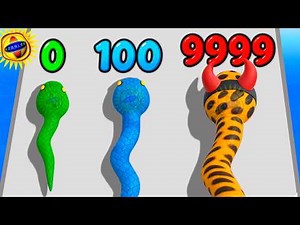 🌞SNAKE SIZE EVOLUTION, MAX LEVEL! Snake Run Race