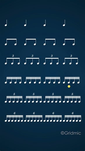 Note practice / subdivisions 🎶 #rhythm #musiclesson #drums #drumnotation #drumpractice