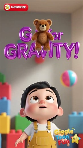 Learn G is for Gravity! 🧸🌎 Science for Toddlers | Giggle Toon Fun #Shorts #abcsong #kidslearning
