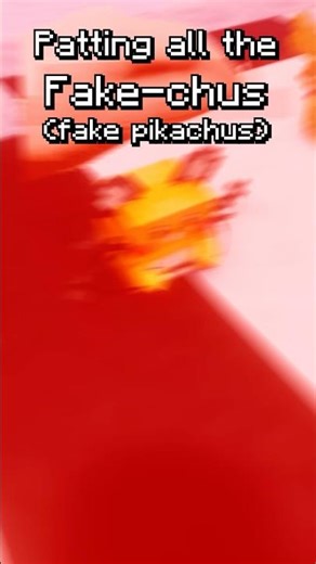 Patting All The OFF BRAND PIKACHU #minecraft