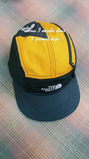 Process of making a 5 panel cap from an old The North Face jacket. You can find me on instagram @bernot.caps #sewing #fyp #thenorthface #upcycling #5panelhat #recycle #1ofakind #custom