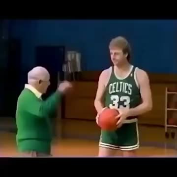 Larry Bird’s shot form 🔥 #larrybird #nba