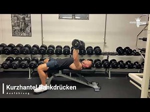 Kurzhantel Bankdrücken - Anleitung durch Personal Trainer #brusttraining