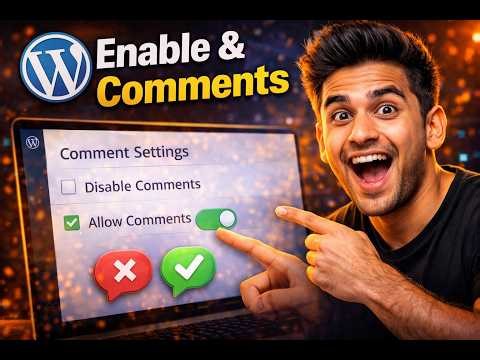 Turn On/Off Comments in WordPress