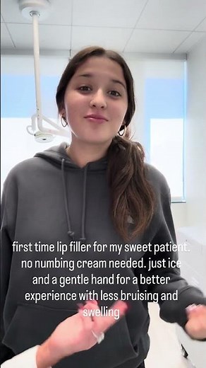 first time lip filler should always be a great experience 👄 #lipfiller #volbella #lips #lipflip