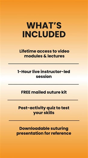 Suturing is one of those skills where watching videos helps, but...