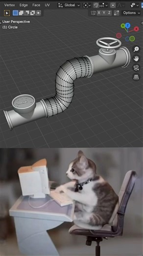 How to make pipe in blender (Tamil)