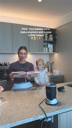 I moved out and didnt know how to cook, so i make it my mission to always involve ollie in the kitchen 🧑‍🍳👏😍🥤#580 | Alyssa Jane