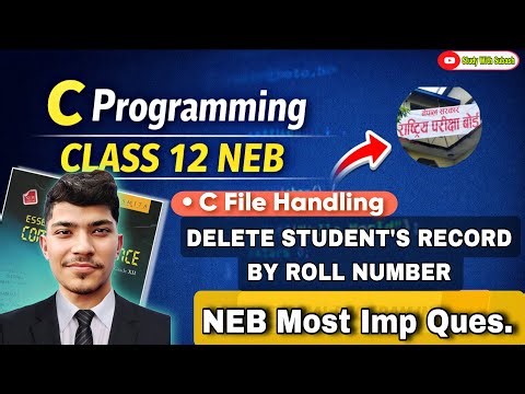 C Program to Delete Record from File Using Roll Number | File Handling